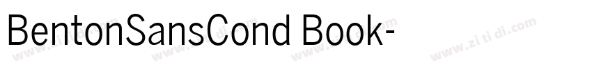 BentonSansCond Book字体转换